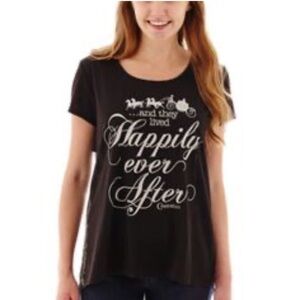 Disney Parks Authentic Cinderella “And They Lived Happily Ever After Hi-Low Top